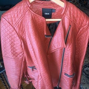 Asos Brown Leather Jacket
